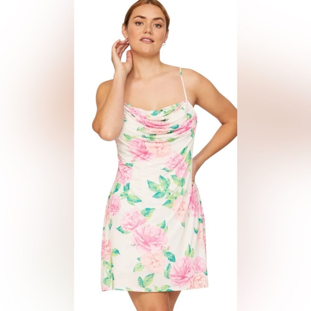 AFRM Kamala Dress Rose Floral Mini Size XL